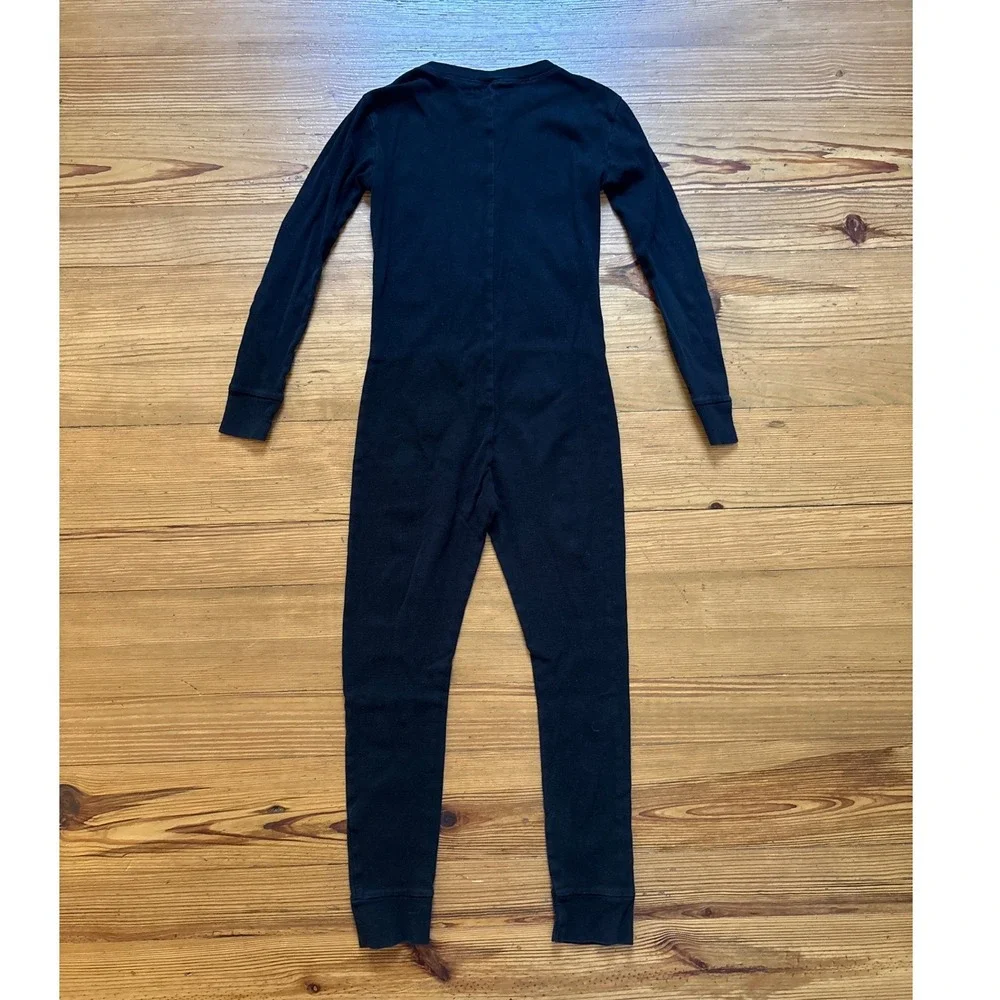 Old Navy Skeleton Pajamas Kids Black One Piece Snug Fit SIZE L 10